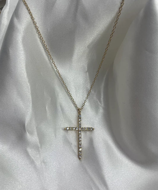 Blinged Cross Necklace